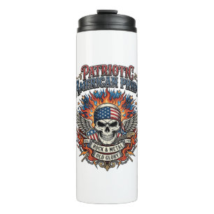 Patriotischer Bandana Rocker Old Glory Musik Rock Thermosbecher