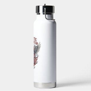 Patriotischer Bandana Rocker Old Glory Musik Rock Trinkflasche
