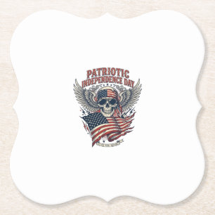 Patriotischer Bandana Rocker Old Glory Musik Rock  Untersetzer