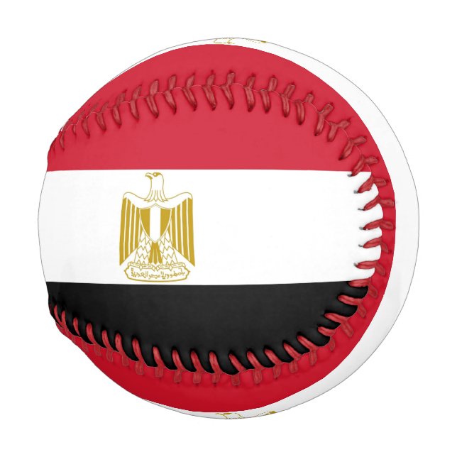 Patriotischer Baseball mit ägyptischer Flagge (Vorne Rechts)