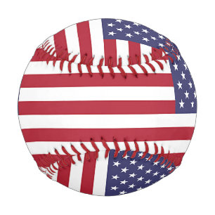 Patriotischer Baseball mit der Flagge der Vereinig