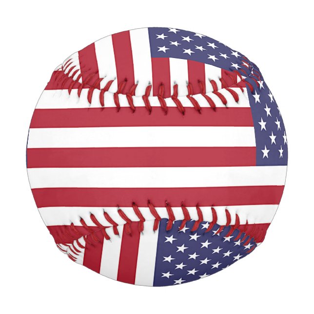 Patriotischer Baseball mit der Flagge der Vereinig (Rückseite)