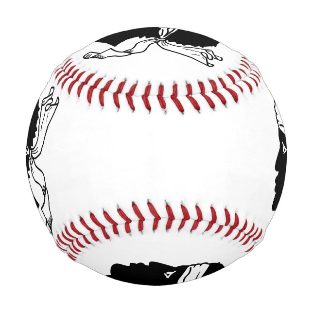 Patriotischer Baseball mit der Flagge Korsikas (Vorderseite)