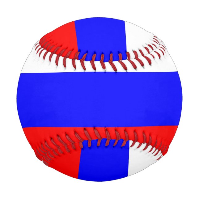 Patriotischer Baseball mit der Flagge Russlands (Rückseite)