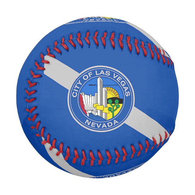 Patriotischer Baseball mit der Flagge von Las Vega (Vorderseite Links)