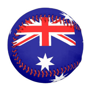 Patriotischer Baseball mit Flagge Australiens