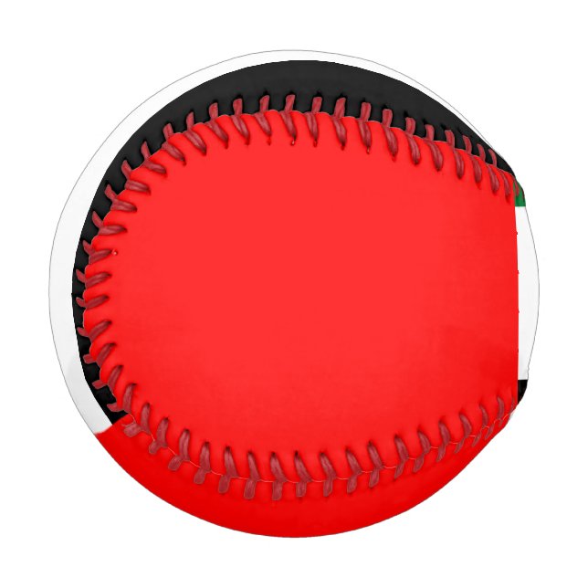 Patriotischer Baseball mit Flagge der VAE (Vorderseite Links)