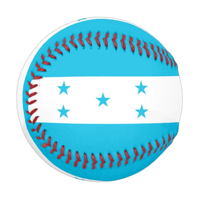 Patriotischer Baseball mit Flagge Honduras (Vorderseite Links)