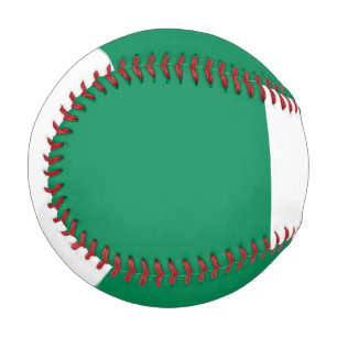 Patriotischer Baseball mit Flagge Nigerias