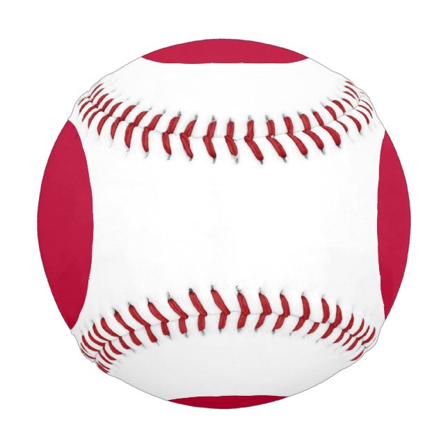 Patriotischer Baseball mit japanischer Flagge (Rückseite)