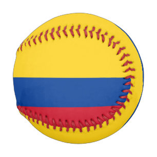 Patriotischer Baseball mit kolumbianischer Flagge