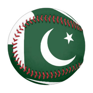 Patriotischer Baseball mit pakistanischer Flagge