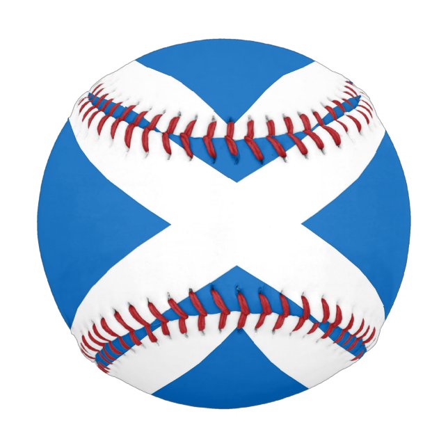 Patriotischer Baseball mit schottischer Flagge (Rückseite)