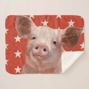 Patriotischer Bauernhof - Schwein Sherpadecke