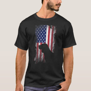 Patriotischer Beagle Amerikanische Flagge Cooler H T-Shirt