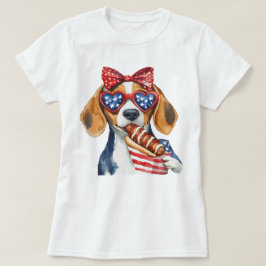Patriotischer Beagle T-Shirt