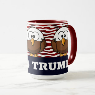 Patriotischer Becher, Roter, weißer und blauer Bec Tasse