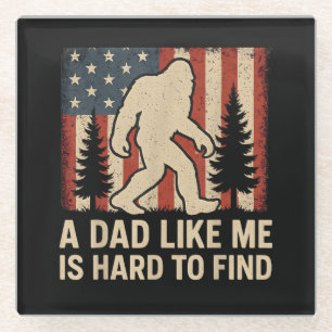 Patriotischer Bigfoot Ein Vater Wie Ich Ist Schwer Glasuntersetzer