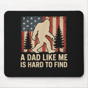 Patriotischer Bigfoot Ein Vater Wie Ich Ist Schwer Mousepad