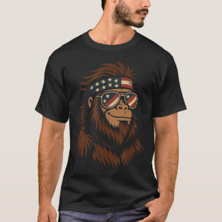 Patriotischer Bigfoot USA-Bandana-Sonnenbrille 4. T-Shirt