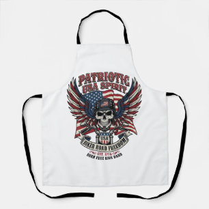Patriotischer Biker-Totenkopf-Biker-Straßenfreihei Schürze