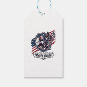 Patriotischer Bison Adler Wappen Tier Hybrid Patri Geschenkanhänger