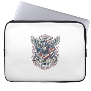 Patriotischer Bison Adler Wappen Tier Hybrid Patri Laptopschutzhülle