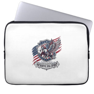 Patriotischer Bison Adler Wappen Tier Hybrid Patri Laptopschutzhülle