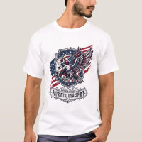 Patriotischer Bison Adler Wappen Tier Hybrid Patri
