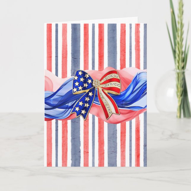Patriotischer Bogen Karte (Vorderseite)