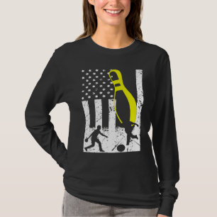 Patriotischer Bowling-Mannschaftspokal T-Shirt