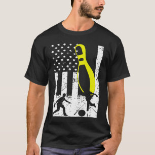 Patriotischer Bowling-Mannschaftspokal T-Shirt