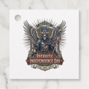 Patriotischer Chrome-Reaper-Dunkler-Patriot-Skelet Geschenkanhänger