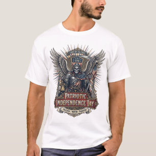 Patriotischer Chrome-Reaper Dunkler Patriot-Skelet T-Shirt