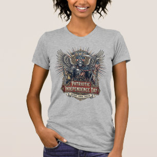 Patriotischer Chrome-Reaper-Dunkler-Patriot-Skelet T-Shirt