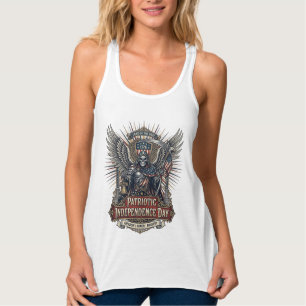 Patriotischer Chrome-Reaper-Dunkler-Patriot-Skelet Tank Top