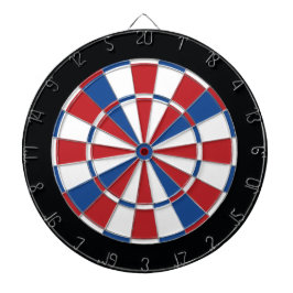 Patriotischer Dartboard - Rot, Weiß u. Blau Dartscheibe