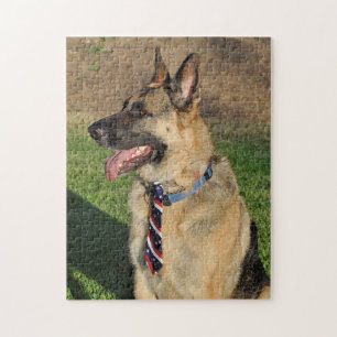 Patriotischer Deutscher Schäferhund-Retterhund Puz