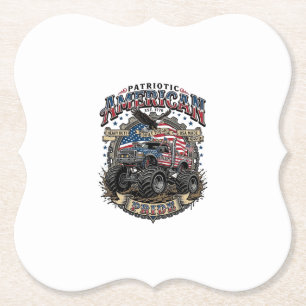 Patriotischer Diesel-Biest-Freiheits-Monster-Truck Untersetzer