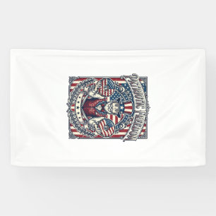 Patriotischer Donut-Liebhaber Vektorgrafik T-Shirt Banner