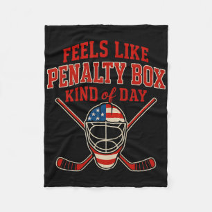 Patriotischer Eishockey 4. Juli-Flagge Lustiger Ei Fleecedecke