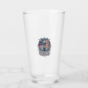 Patriotischer Entenjäger-Hund Vektorgrafik T-Shirt Glas
