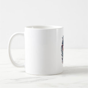 Patriotischer Entenjäger-Hund Vektorgrafik T-Shirt Kaffeetasse