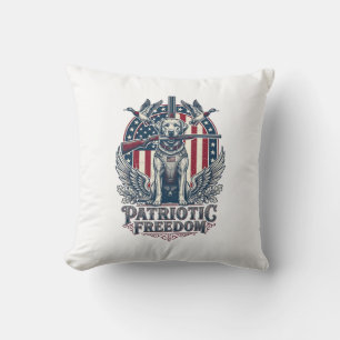 Patriotischer Entenjäger-Hund Vektorgrafik T-Shirt Kissen
