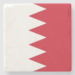 Patriotischer Flagge von Bahrain Stein Untersetzer
