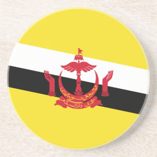 Patriotischer Flaggen-Unterleger von Brunei Getränkeuntersetzer