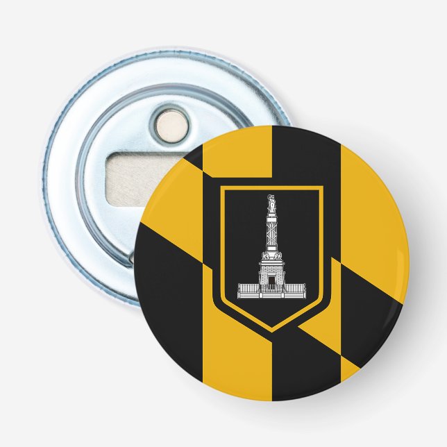 Patriotischer Flaschenöffner mit Flag Baltimore (Vorderseite)