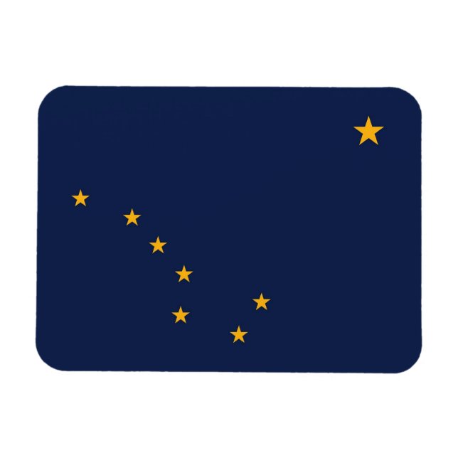 Patriotischer flexibler Foto-Magnet mit Alaska-Fla Magnet (Horizontal)