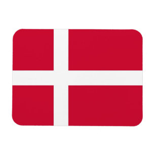 Patriotischer flexibler Magnet mit Flagge in Däne