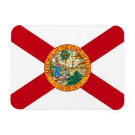 Patriotischer flexibler Magnet mit Florida-Flagge